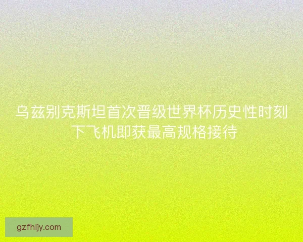乌兹别克斯坦首次晋级世界杯历史性时刻 下飞机即获最高规格接待